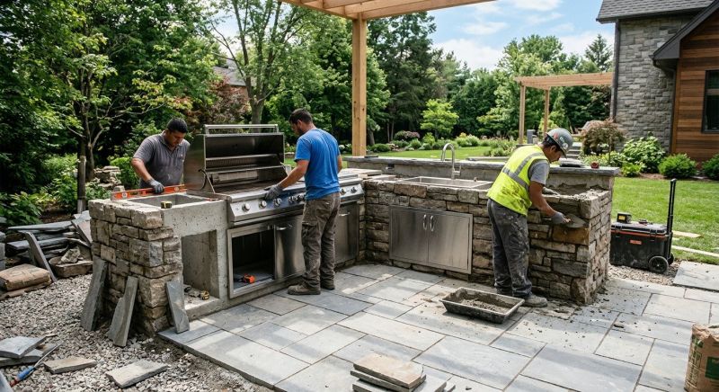 Outdoor Kitchen Construction in South Houston, TX